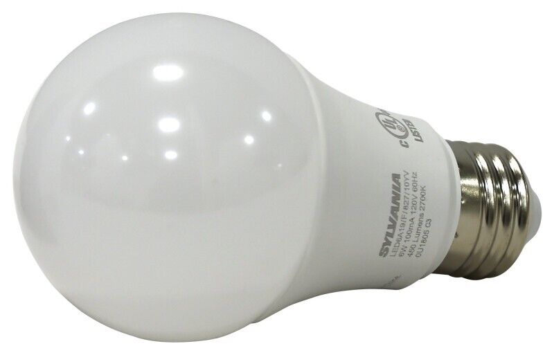 BULB LED 10YR 40W A19 27K 4PK 