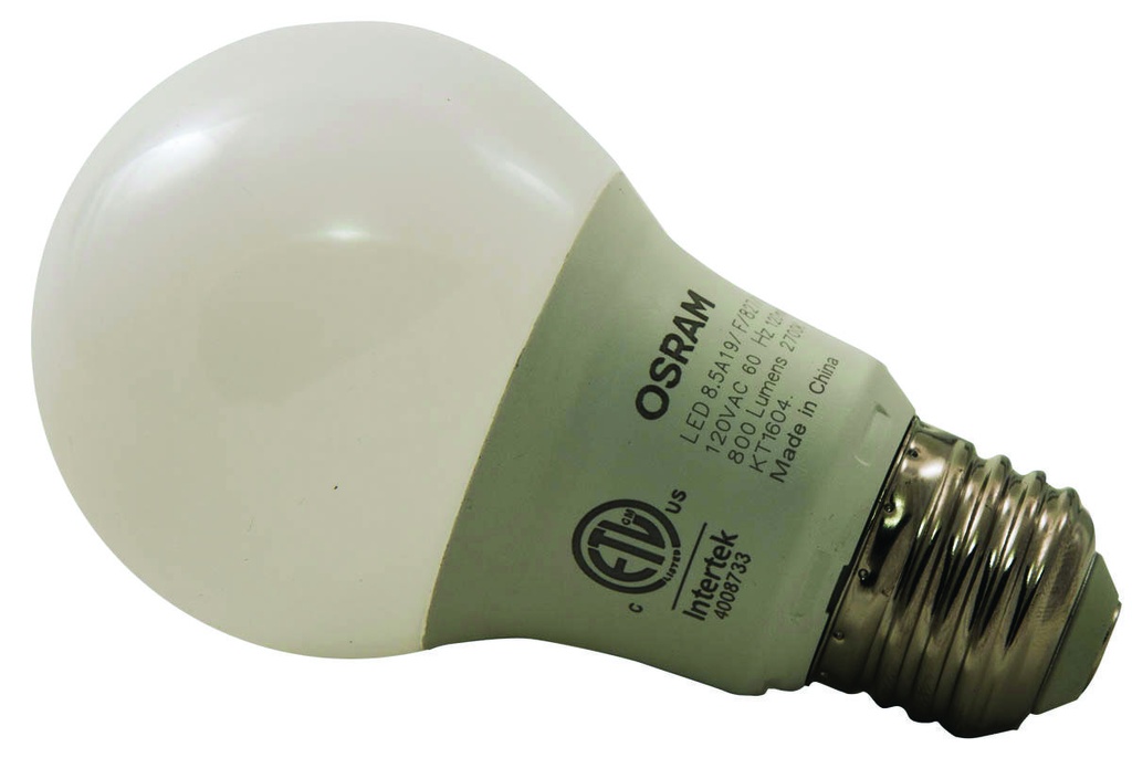 BULB LED 10YR 60W A19 27K 4PK 