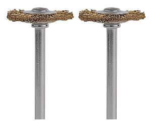 BRUSH BRASS 3/4 INCH 2PK      