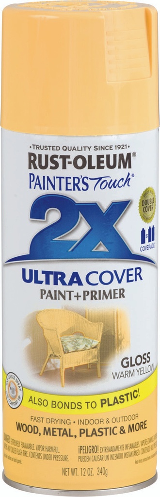 PAINT SPRAY GLOSS WRM YEL 12OZ