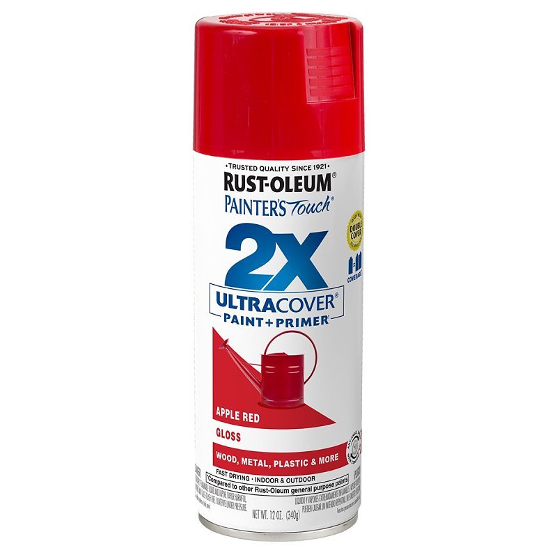 PAINT SPRAY GLO APPLE RED 12OZ