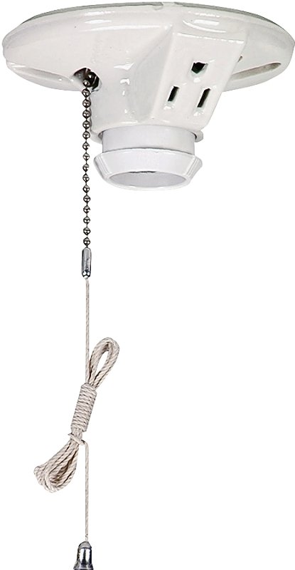 [6530240] LAMPHOLDR W/OTLT WHT 660W 125V