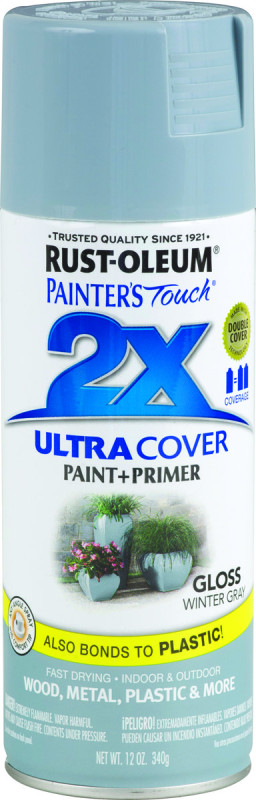 PAINT SPRAY 2X WINTER GRY 12OZ