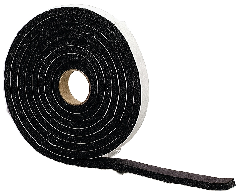 WEATHERSTRIP RUBR ADH 10FT BLK