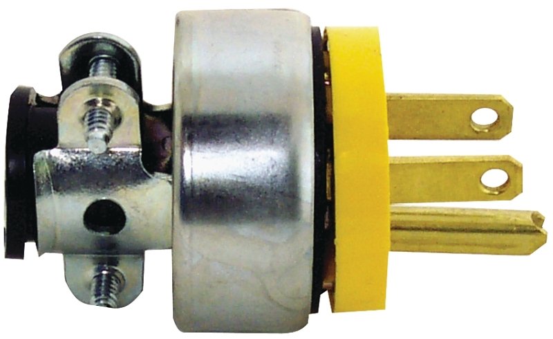 [4449625] PLUG 3WIRE ARMORED YEL 15A    
