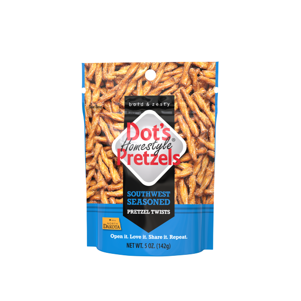 PRETZEL DOTS SOUTHWEST 5OZ    