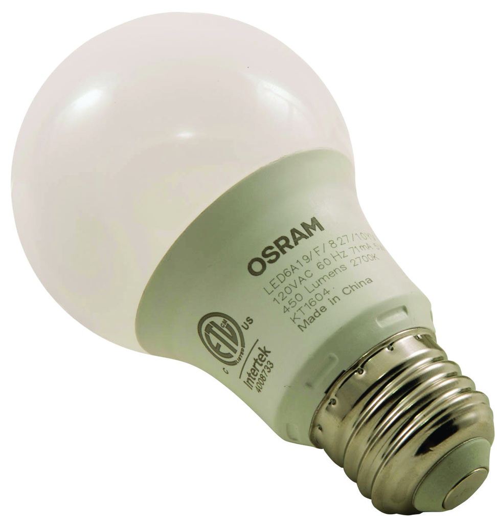 BULB LED 10YR 40W A19 27K 2PK 