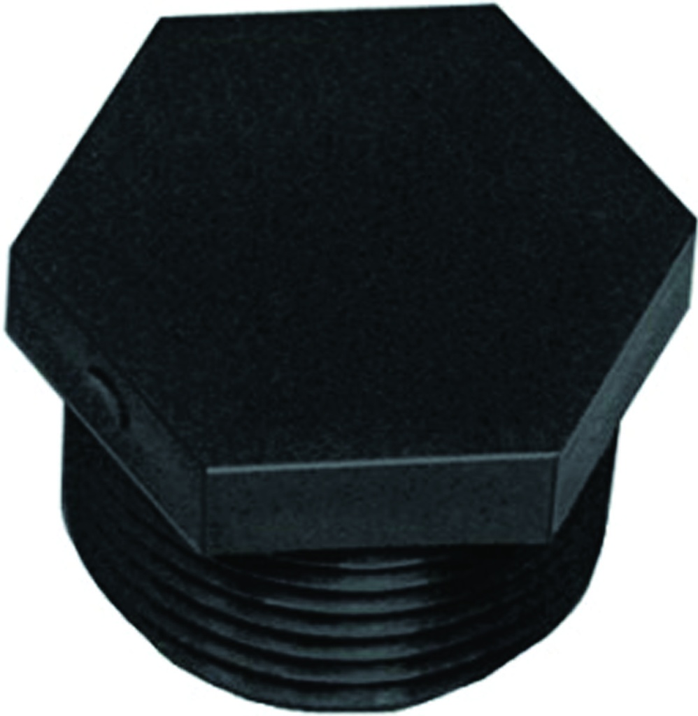 PLUG POLY MALE 2INCH NPTXHEX  