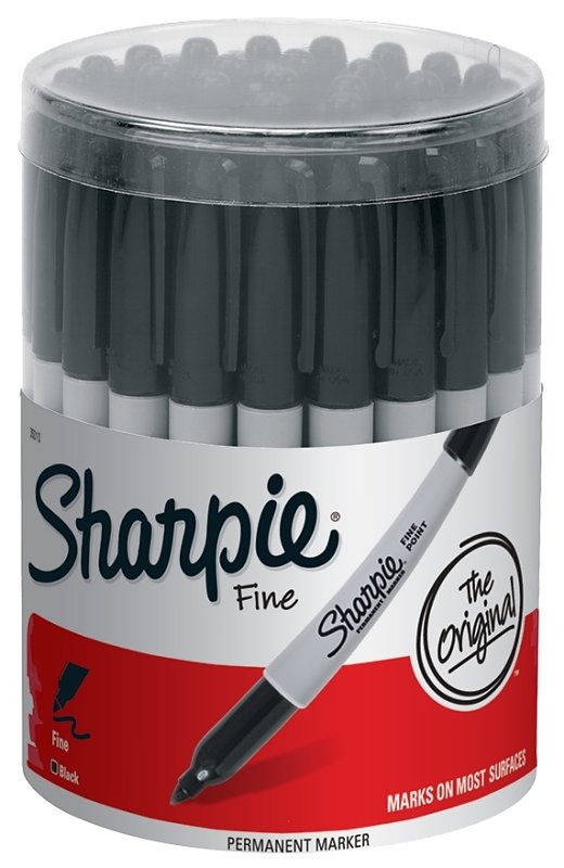 MARKER PERMANENT FINE PT BLACK