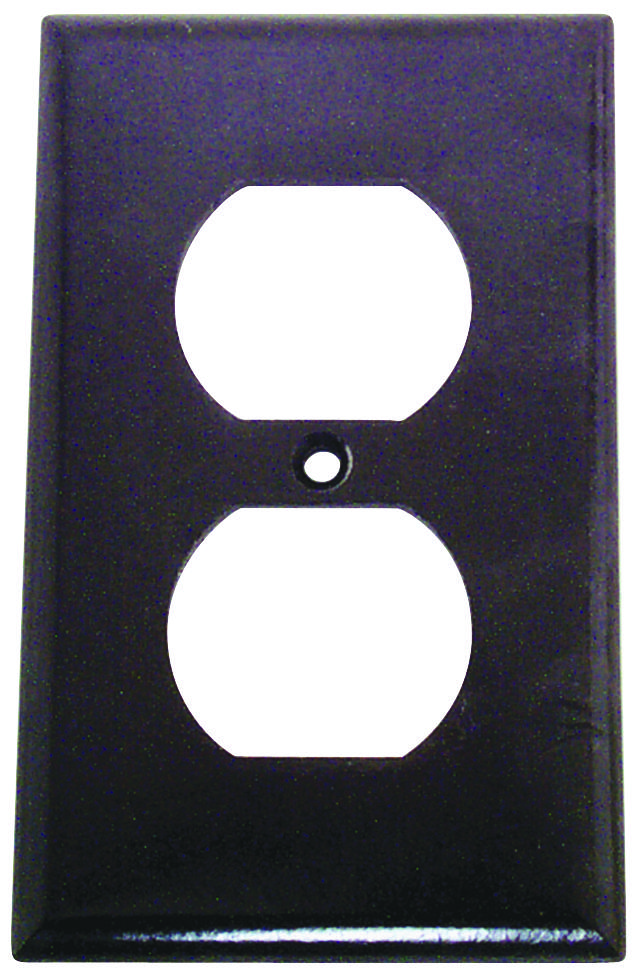 WALLPLATE 1 GANG DPX BRN 1PK  
