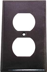 WALLPLATE 1 GANG DPX BRN 1PK  