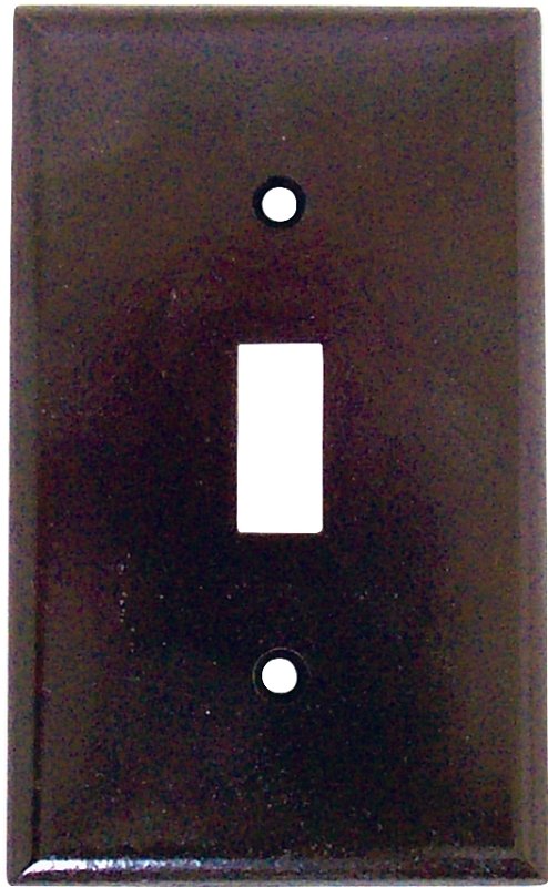 [4246062] WALL PLATE TOGGLE 1GANG BROWN 