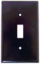 WALL PLATE TOGGLE 1GANG BROWN 