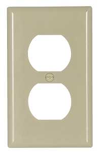 WALLPLATE 1 GANG DPX IVRY 1/PK