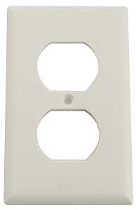 WALLPLATE 1 GANG DPX WHT 1PK  