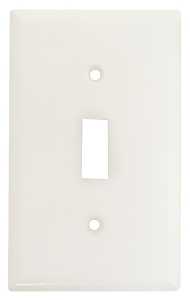 WALL PLATE TOGGLE 1GANG WHITE 