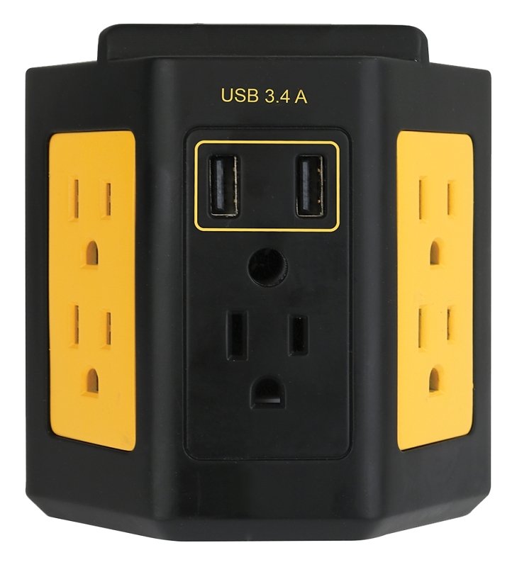 TAP 5-OUTLET/2-USB 3.4A       
