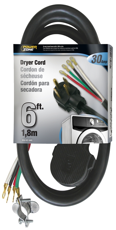 CORD DRYER INDR 10/4X6FT BLACK