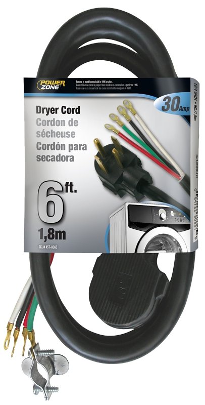 CORD DRYER INDR 10/4X6FT BLACK