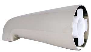 SPOUT TUB W/O DIVERTR BRSH NKL