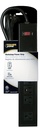 POWER STRIP BLK METAL 6OUT 3FT