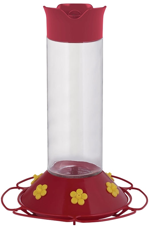 FEEDER HBIRD GLASS RED 30OZ   