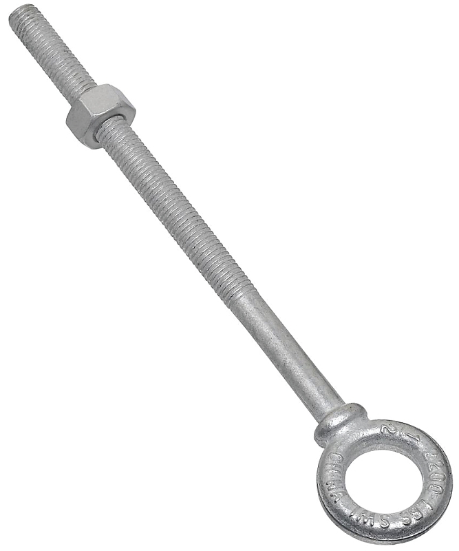 EYE BOLT W/NUT 1/2X8IN GALV   