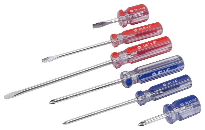 [8177057] SCREWDRIVER SET 6PC W/RACK TB 