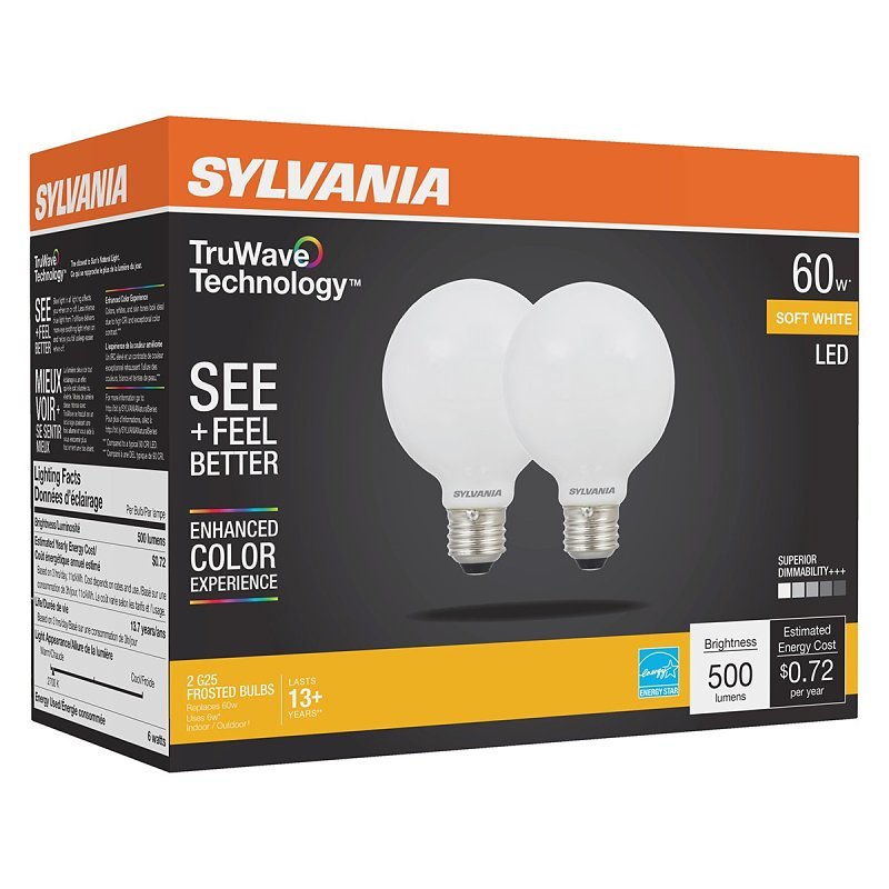 BULB LED G25 FROST SFTWHT 5W  