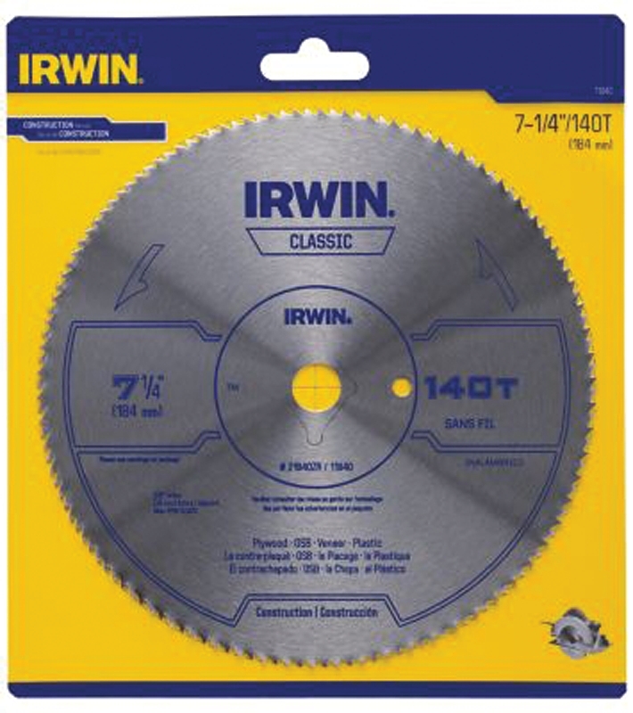 CIRC SAW BLADE 7-1/4 140T PLY 