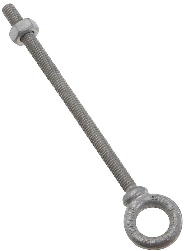 [3864428] EYE BOLT W/NUT 3/8X6IN GALV   