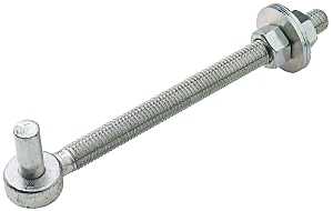 HOOK BOLT STEEL 5/8X8IN ZINC  