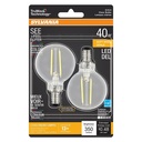 BULB LED G16.5/C CLR SFTWHT 4W
