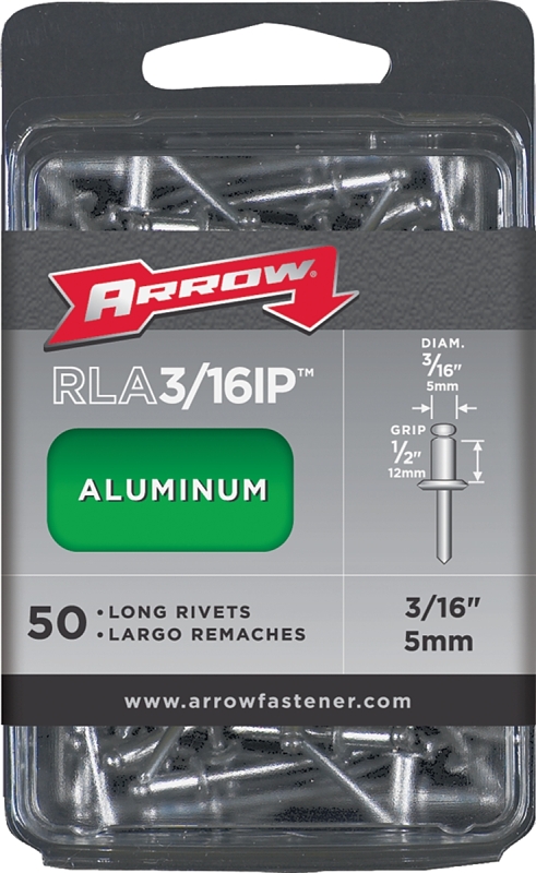 RIVET LONG ALUM 3/16X1/2IN    