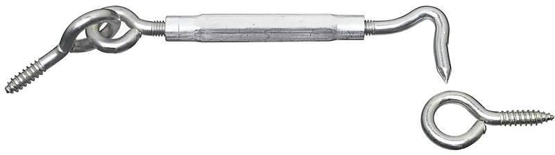 TURNBUCKLE HOOK/EYE 3/8X11IN  