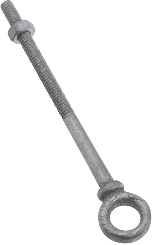 EYE BOLT W/NUT 1/4X4IN GALV   