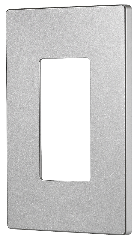 WALLPLATE 1G DECO POLY MID SG 