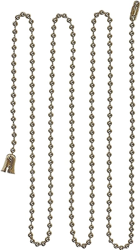CHAIN BALL LAMP W/END BELL 3FT