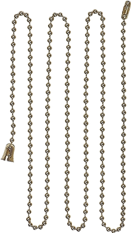 CHAIN BALL LAMP W/END BELL 3FT