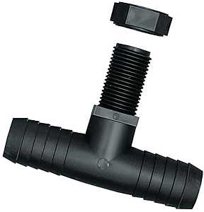 TEE POLY 1/2 BARB X 11/16M UN 