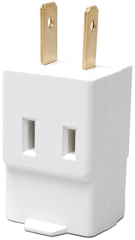 [4560017] WHT 3OUTLET 2WIRE CUBE TAP    