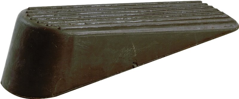 DOORSTOP WEDGE RUBBER BROWN   