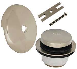 TRIM TUB DRAIN TOUCHTOE NICKEL