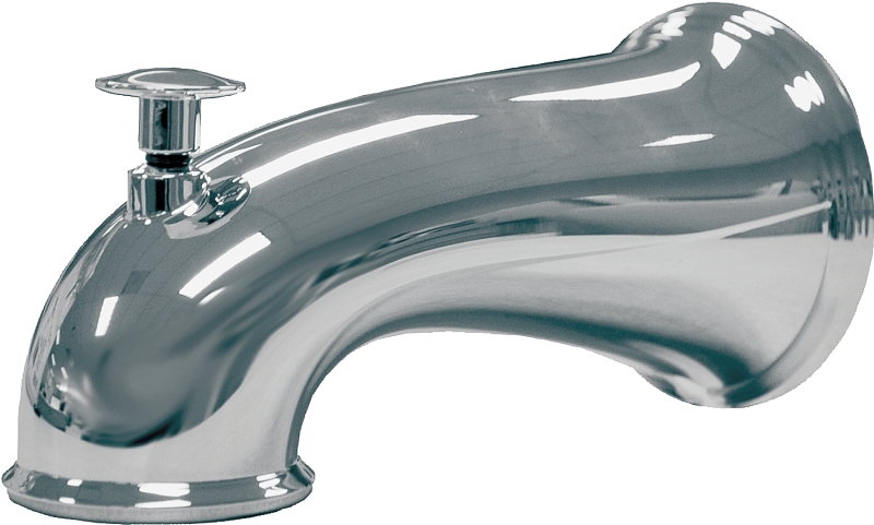 BATHTUB SPOUT DECO CHROME 6IN 