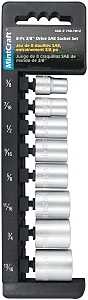 SOCKET SET SAE 3/8DR 8PC      