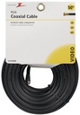 CABLE COAX RG6/F CONN 50FT BLK