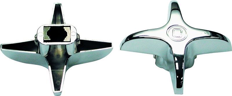 HANDLE FAUCET CROSS-ARM CHROME