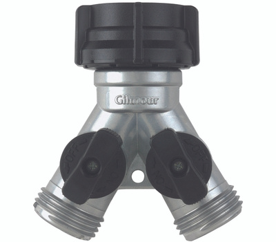 Y-CONNECTOR ZINC W/SHUT OFF   