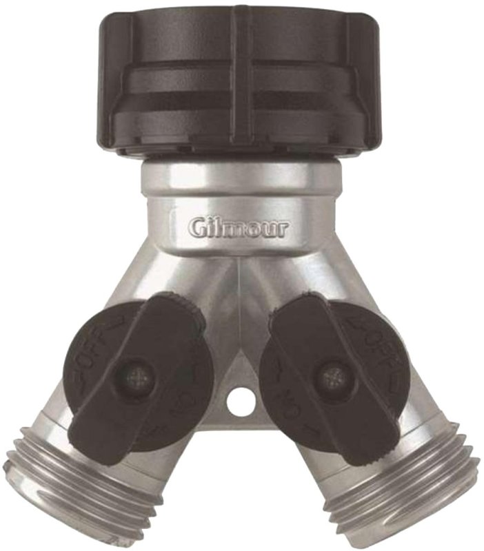 Y-CONNECTOR ZINC W/SHUT OFF   