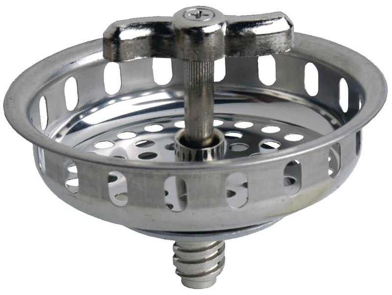 STRAINER BASKET 3-1/2 CHROME  